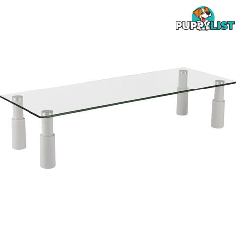 ESS101 GLASS MONITOR DESK RISER RECTANGULAR