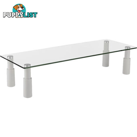 ESS101 GLASS MONITOR DESK RISER RECTANGULAR