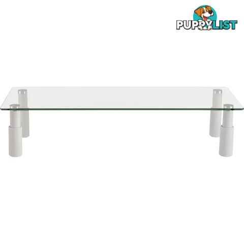 ESS101 GLASS MONITOR DESK RISER RECTANGULAR