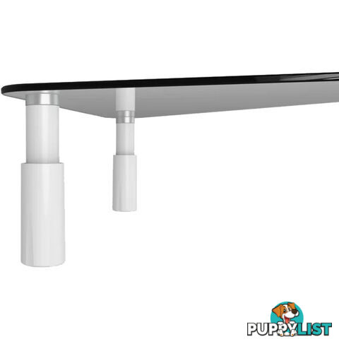 ESS101 GLASS MONITOR DESK RISER RECTANGULAR