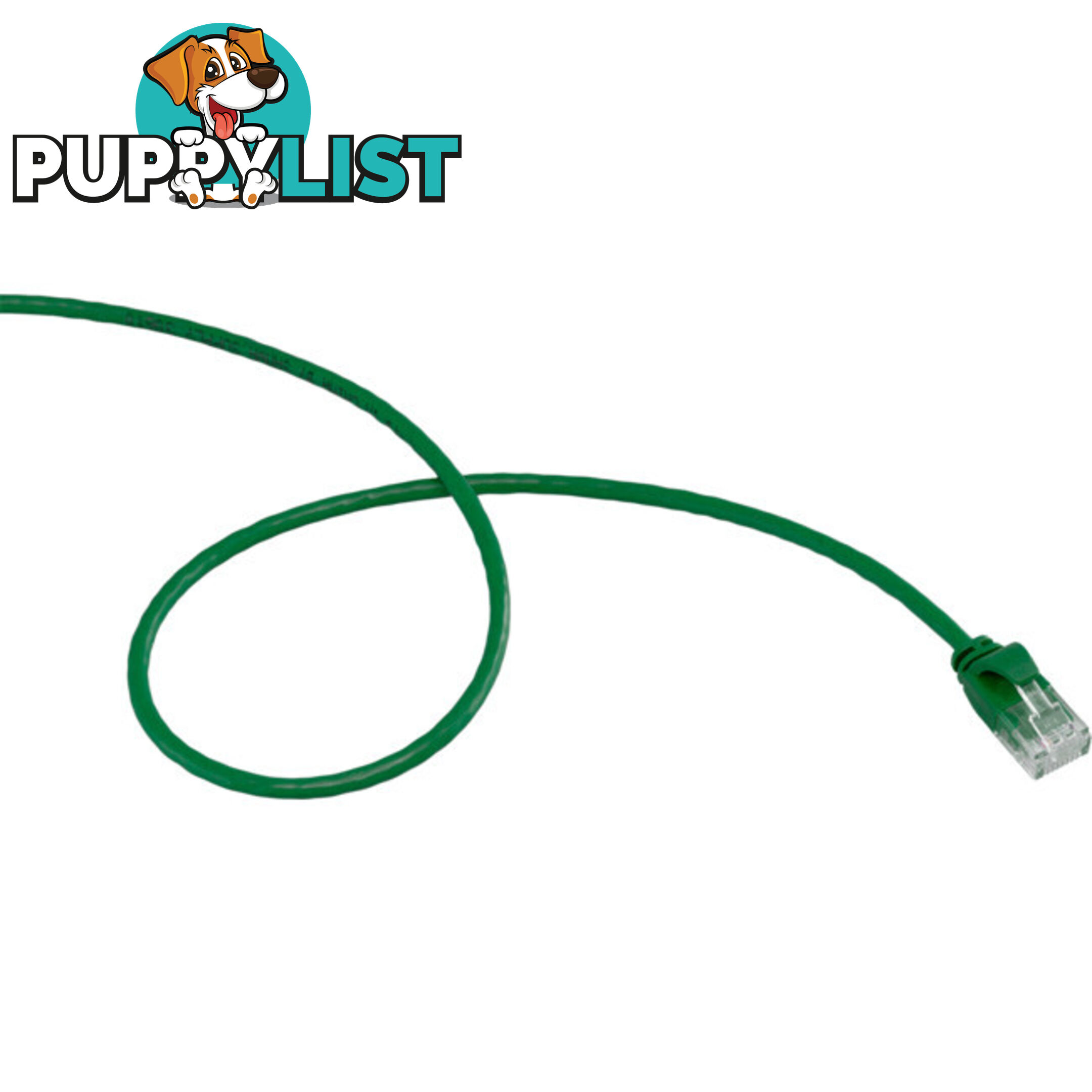 LC6SL0100GR 1M SLIM CAT6 PATCH LEAD GREEN ULTRA THIN