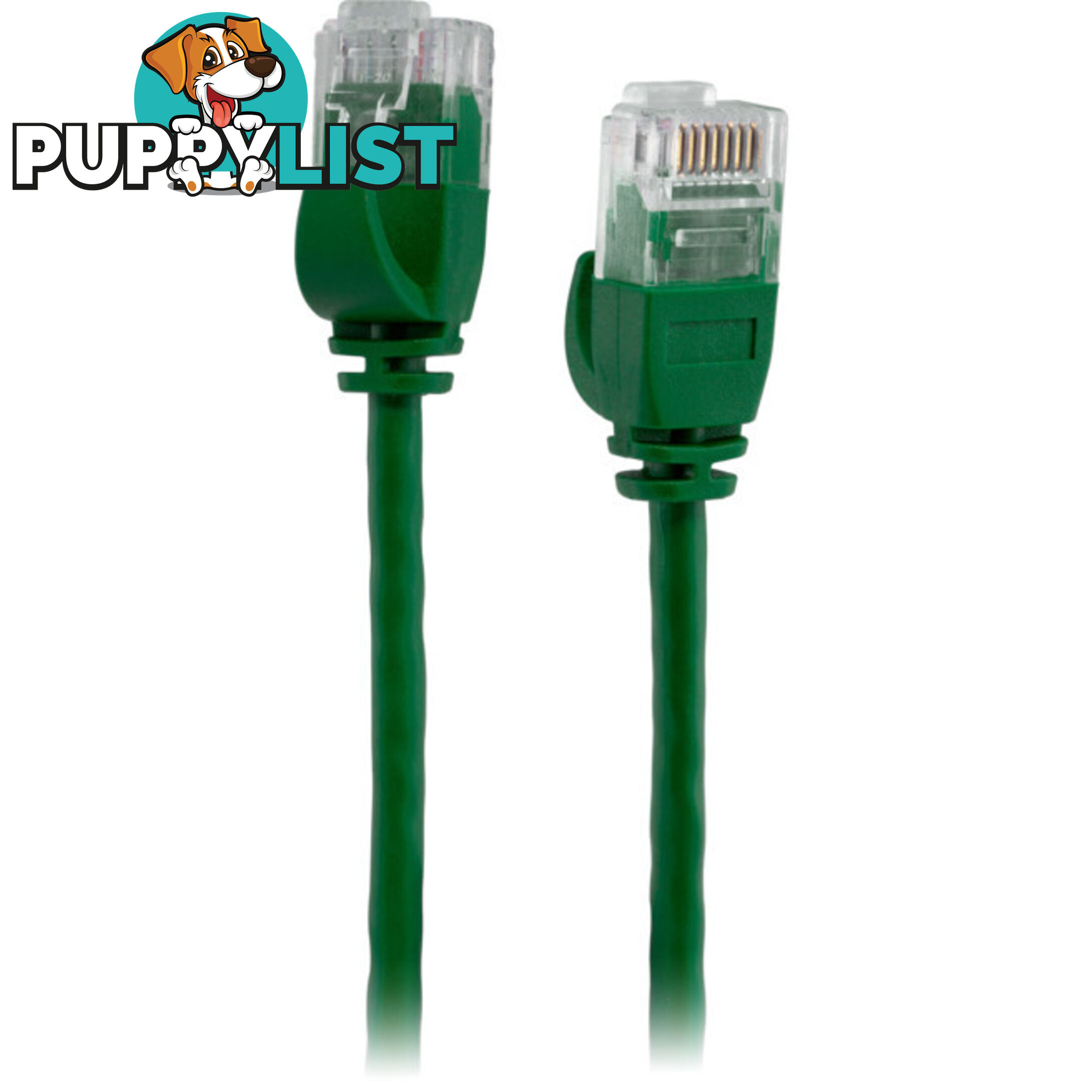 LC6SL0100GR 1M SLIM CAT6 PATCH LEAD GREEN ULTRA THIN