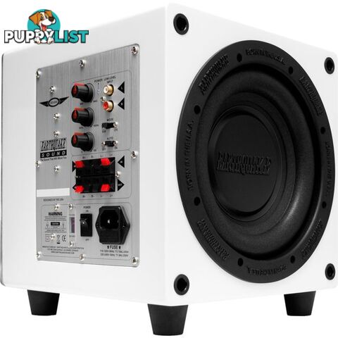 MINIMEP8W-V2 8" POWERED SUBWOOFER 320W W/ SLAPS WHITE EARTHQUAKE