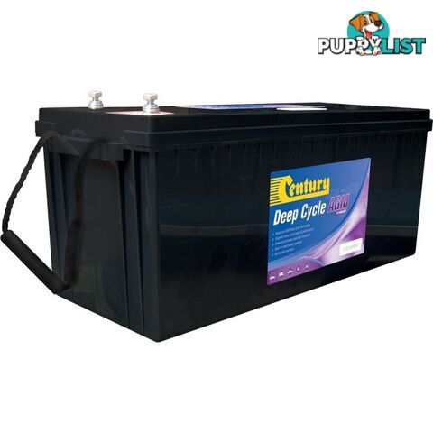 C12-165DA 12V 165AH ABSORBED GLASS MAT AGM DEEP CYCLE BATTERY CENTURY