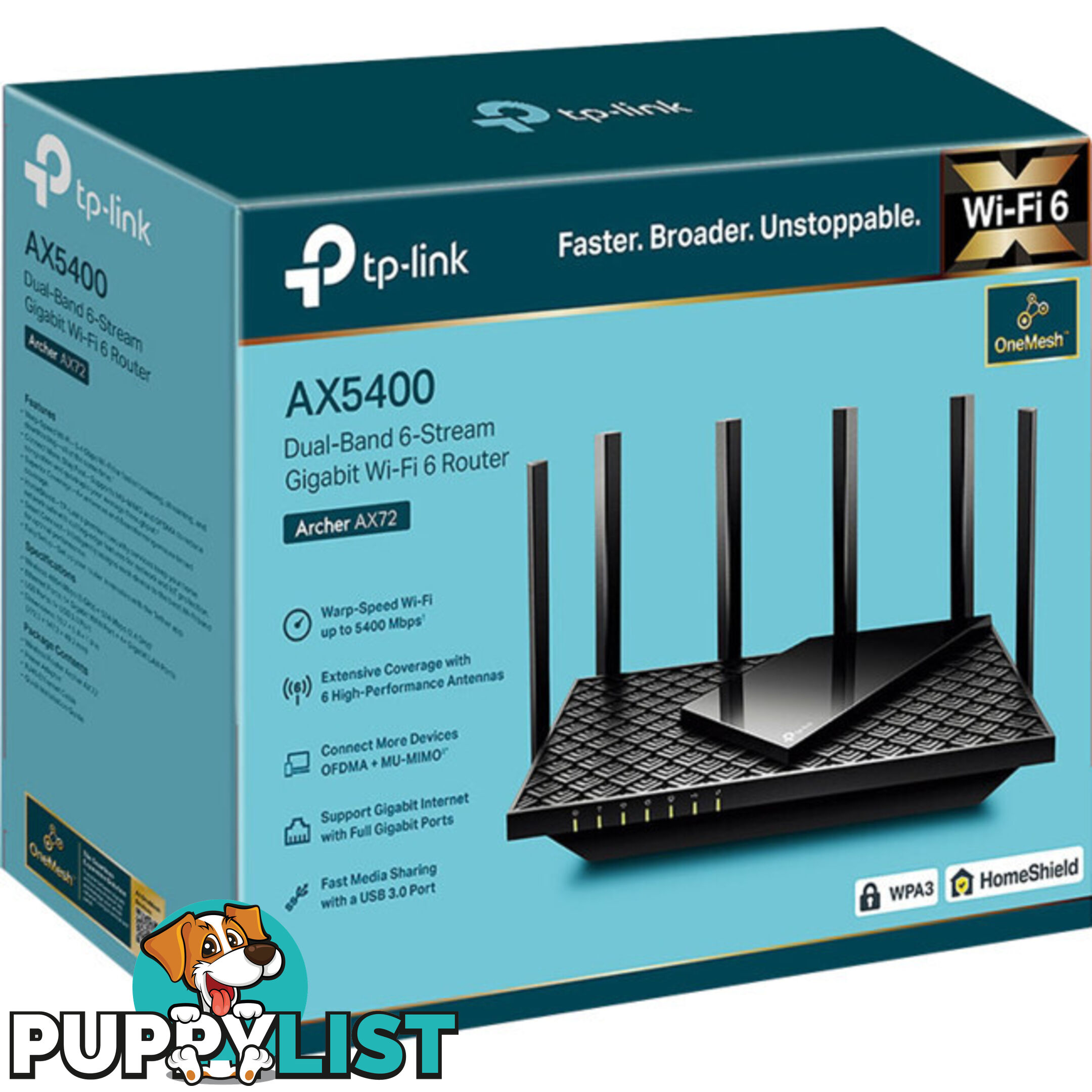 AX72 ARCHER AX5400 WIFI6 ROUTER