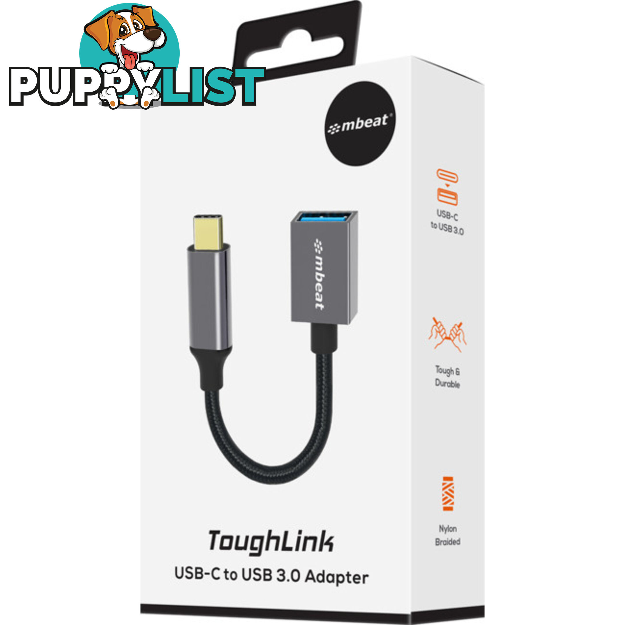 LC7992 USB-C TO USB3.0 LEAD - 15CM OTG TOUGHLINK