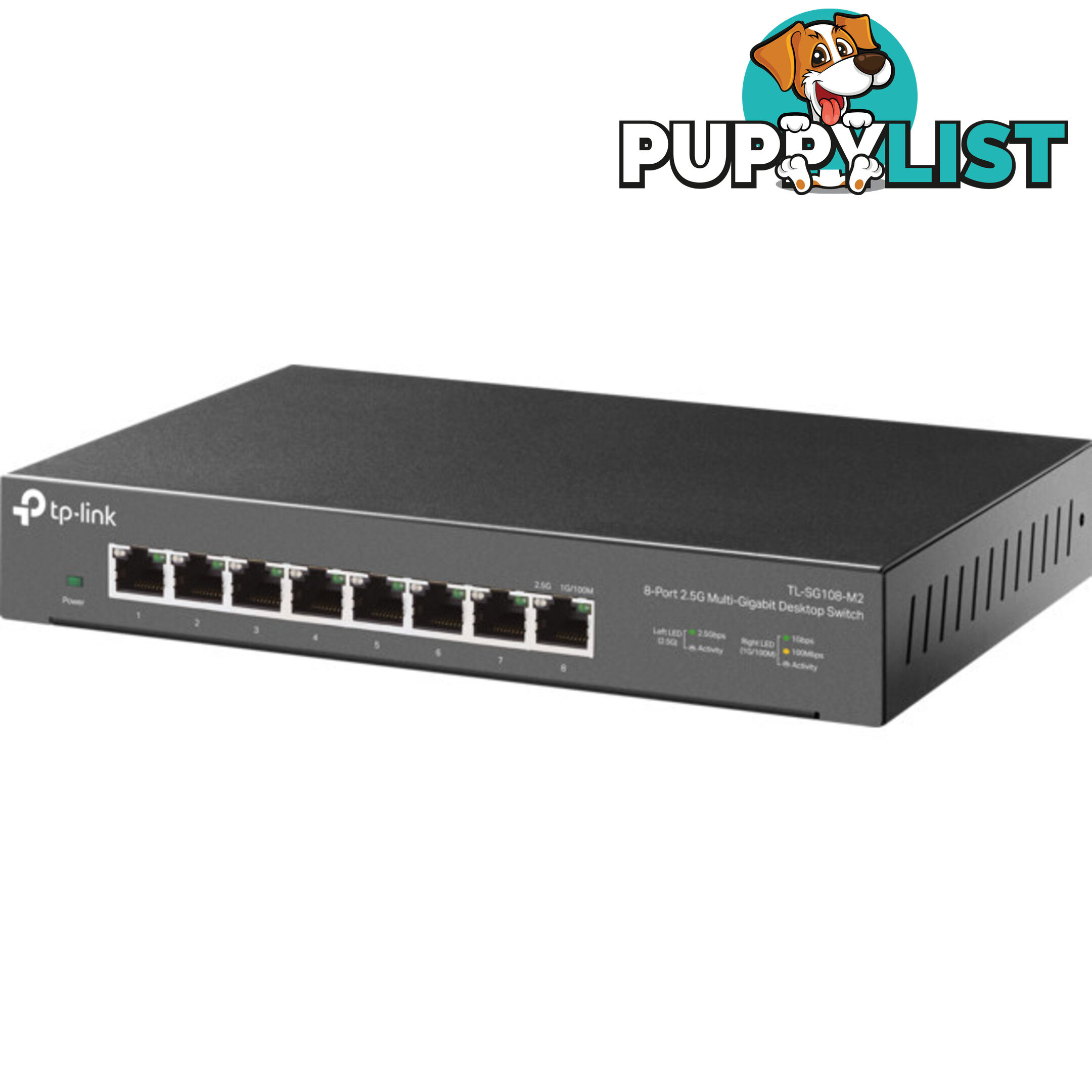 TLSG108M2 8 PORT 2.5G MULTI-GIGA DESKTOP SWITCH