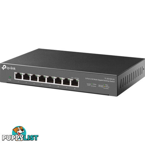 TLSG108M2 8 PORT 2.5G MULTI-GIGA DESKTOP SWITCH