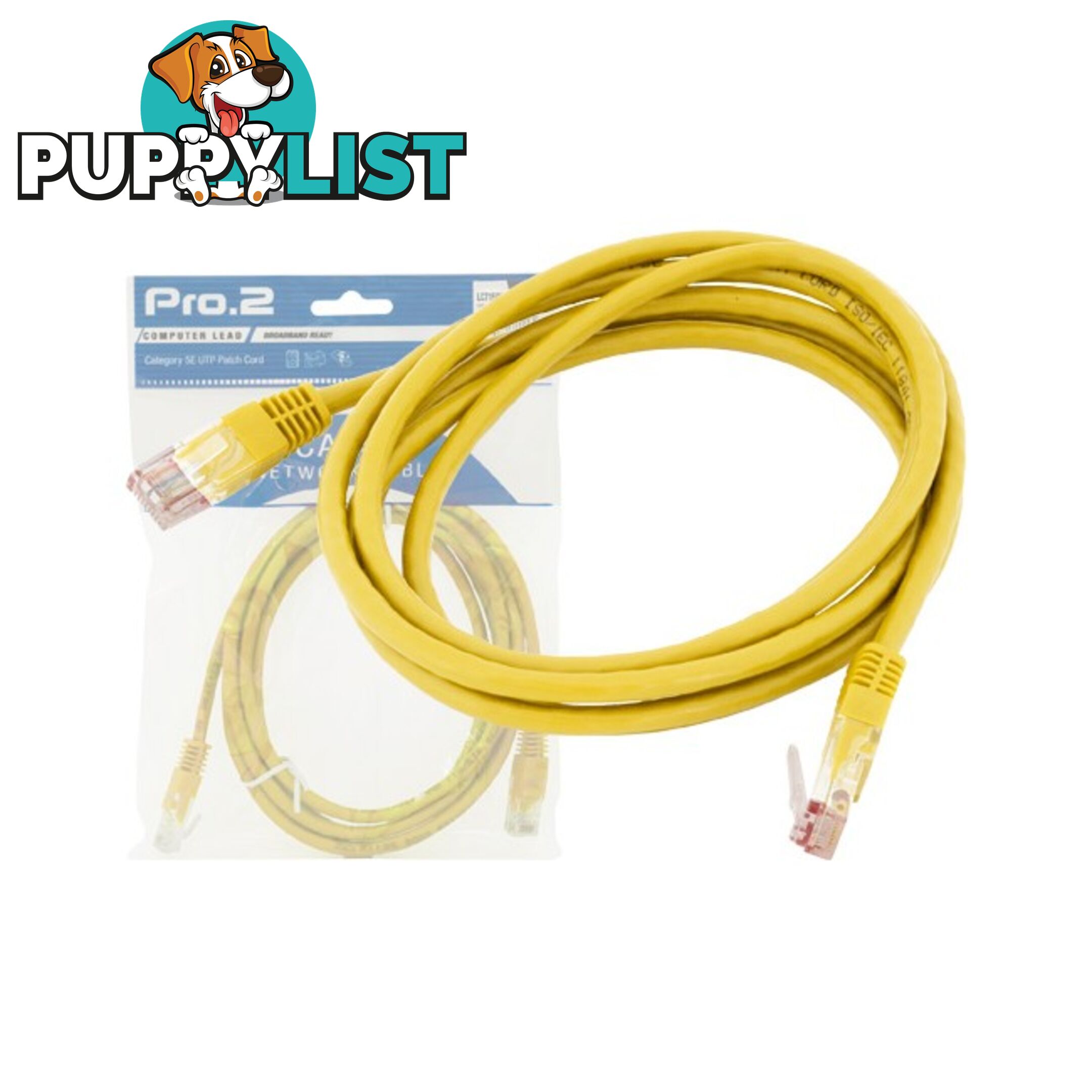 LC7151Y 3M YELLOW CAT5E PATCH LEAD PRO2