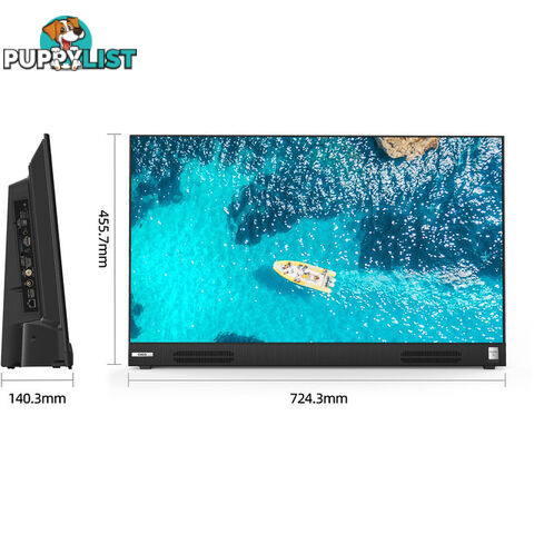 L32G7KPG 32" PORTABLE LED LCD HD GOOGLE TV FRAMELESS