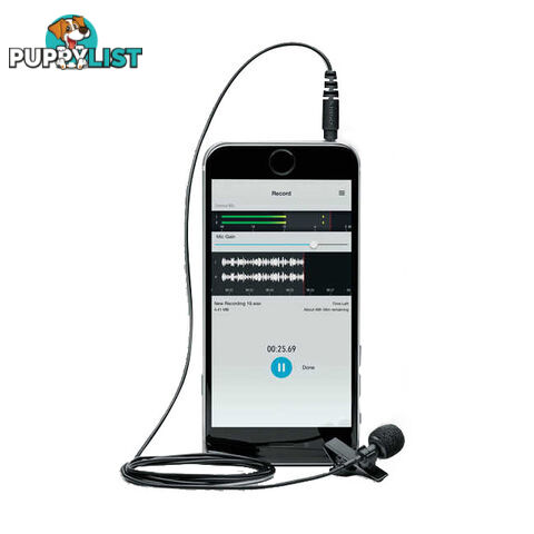 MVL CONDENSER LAVALIER MICROPHONE MOTIV - IOS AND ANDROID DEVICES