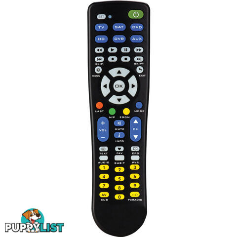 A1012A 6-IN-1 LEARNING REMOTE CONTROL