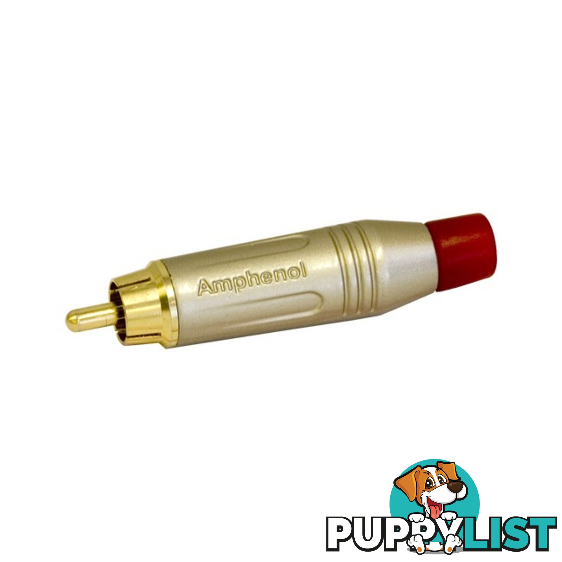 PD2961 RCA PLUG AMPHENOL RED