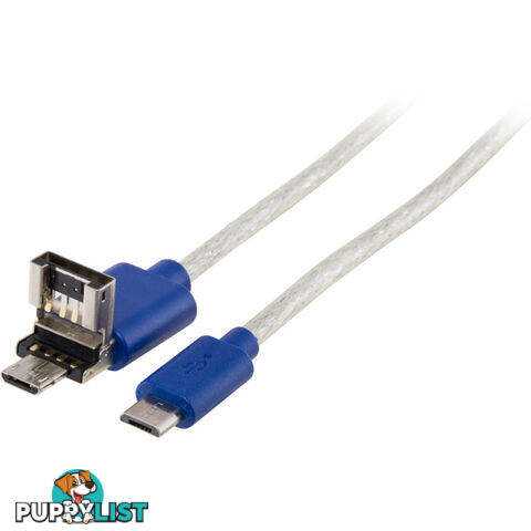 LC7227 2 IN 1 MICRO USB-B OTG LEAD 1M USB-A/MICRO-B TO MICRO-B PLUG