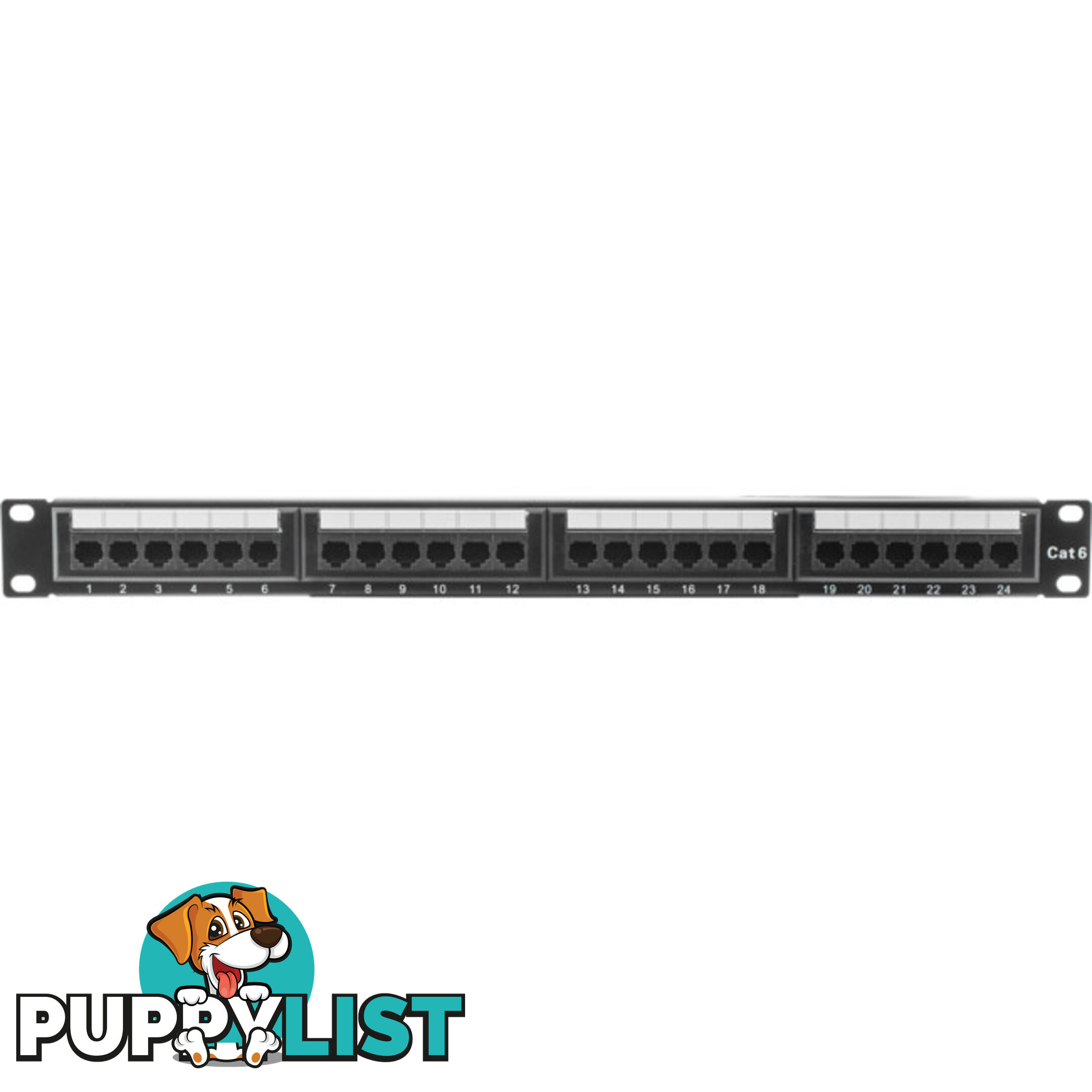 PPC624 24 PORT CAT6 PATCH PANEL TE TECH