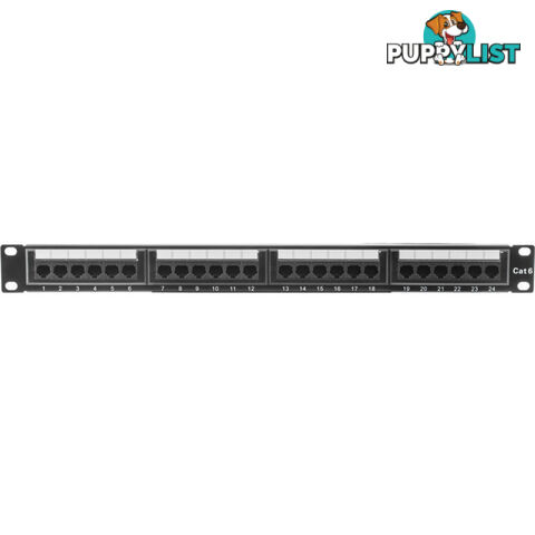 PPC624 24 PORT CAT6 PATCH PANEL TE TECH