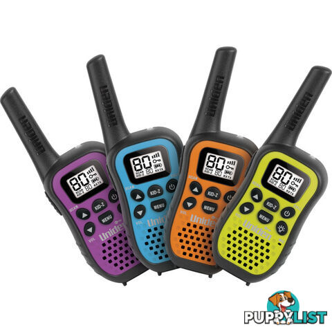 UH45-4 80CH 0.5W UHF HANDHELD CB 4PK WITH KID-Z MODE