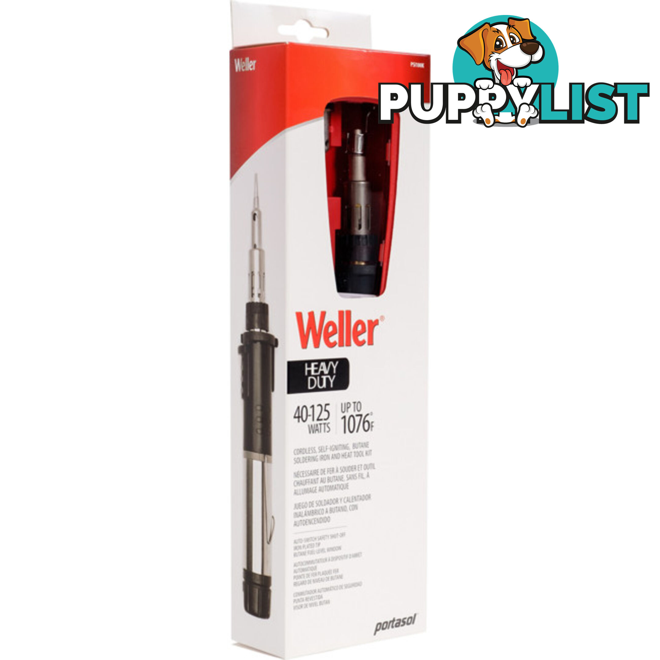 PSI100K PORTASOL GAS SOLDERING IRON KIT WELLER