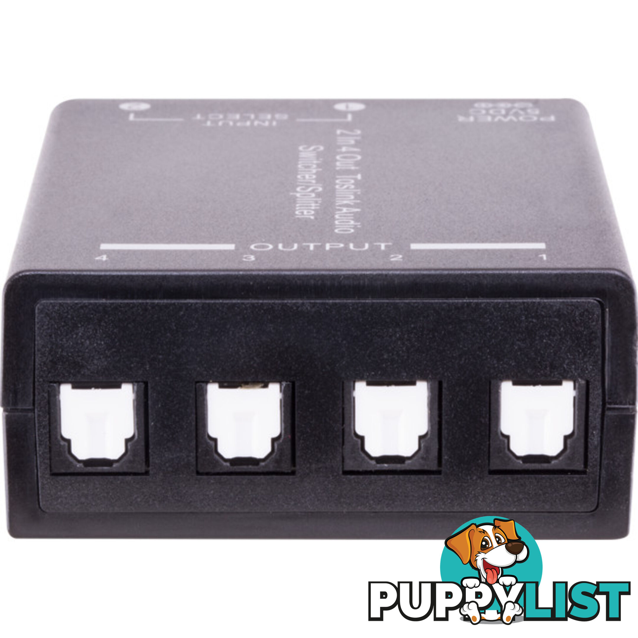 PRO1359 ACTIVE TOSLINK SPLITTER 2 IN 4 OUT SWITCHER/SPLITTER