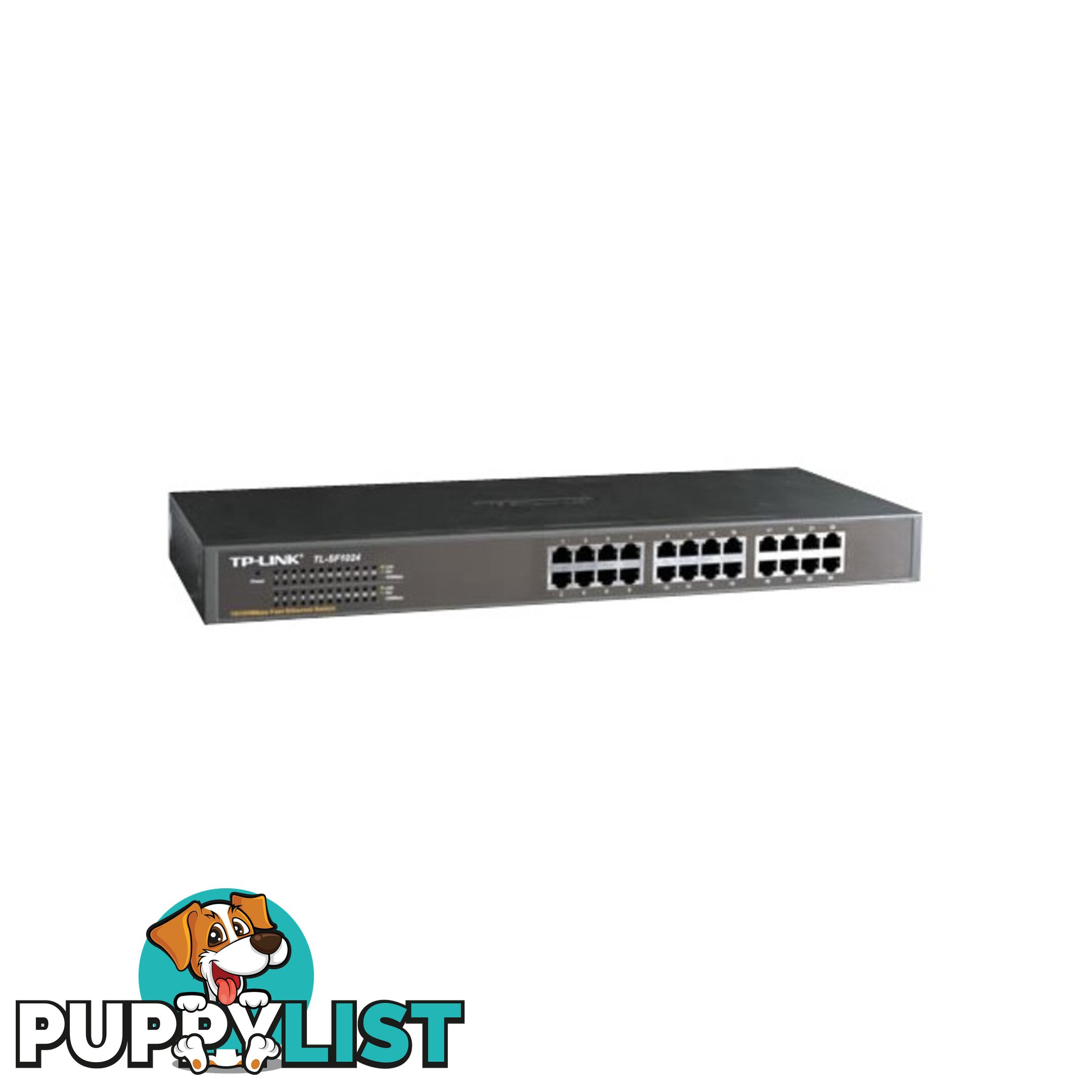 TLSF1024 24 PORT ETHERNET SWITCH / HUB DESK MOUNT 10/100M TP-LINK