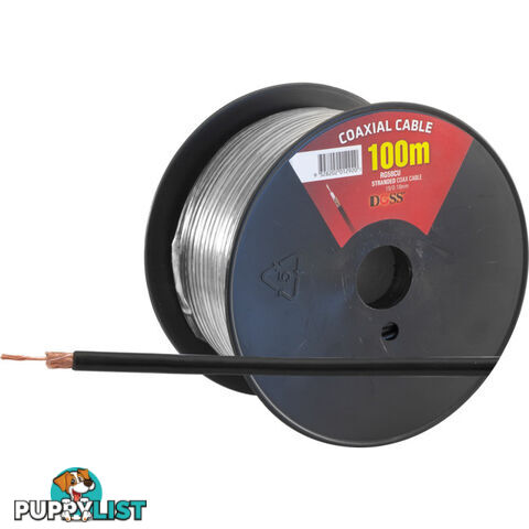 RG58-100M 50 OHM RG58 STRANDED - 100M COAX 100 METRE ROLL CABLE