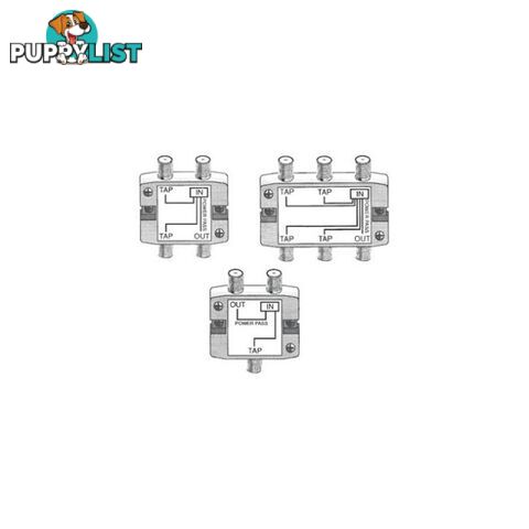 ST3224PP 2 WAY 24DB 'F' TAP / SPLITTER