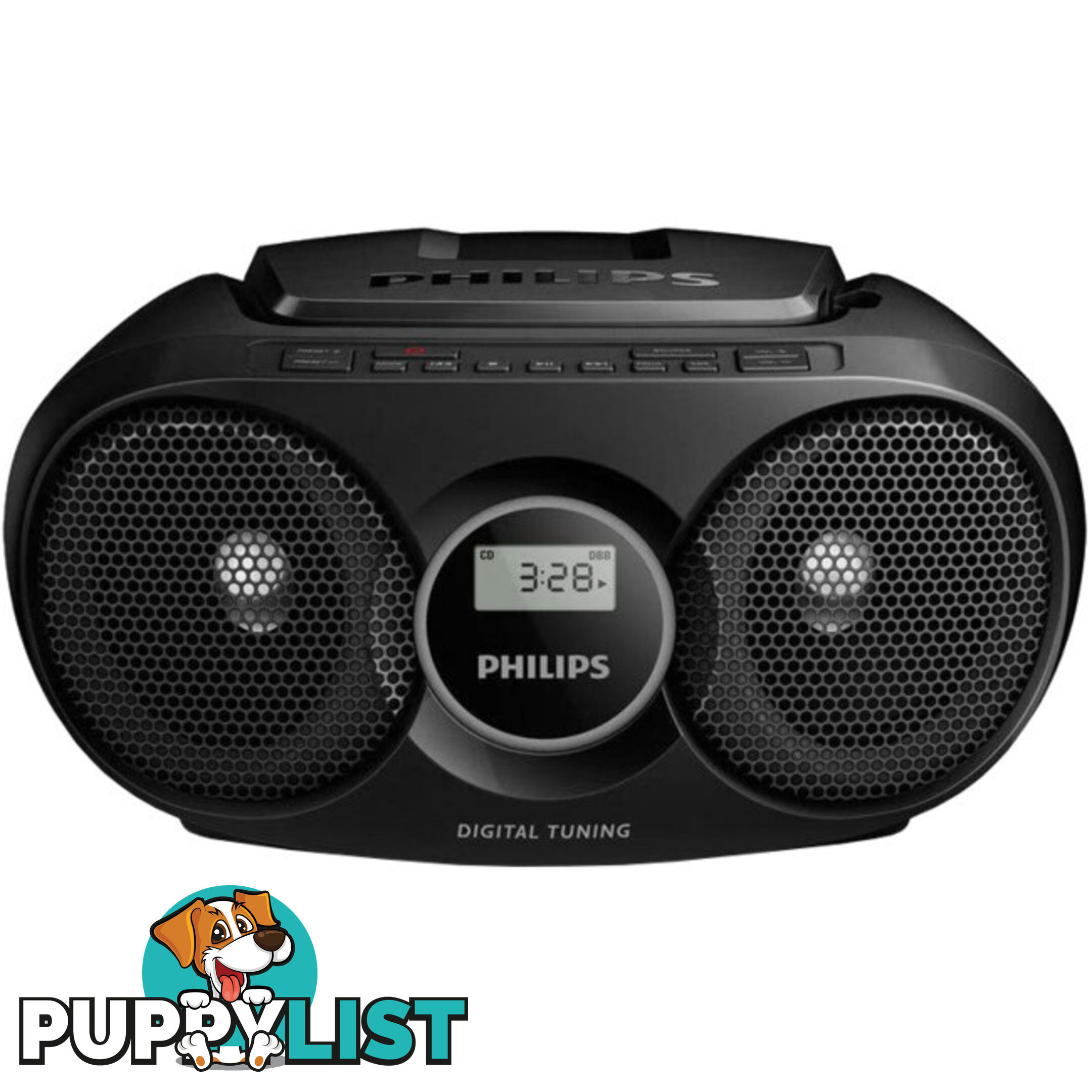 AZ215B PHILIPS BOOMBOX CD PLAYER FM RADIO