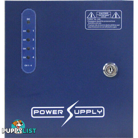 PW0412B05 4 WAY 12V DC 5A POWER SUPPLY WITH PFC SURGE PROTECTION