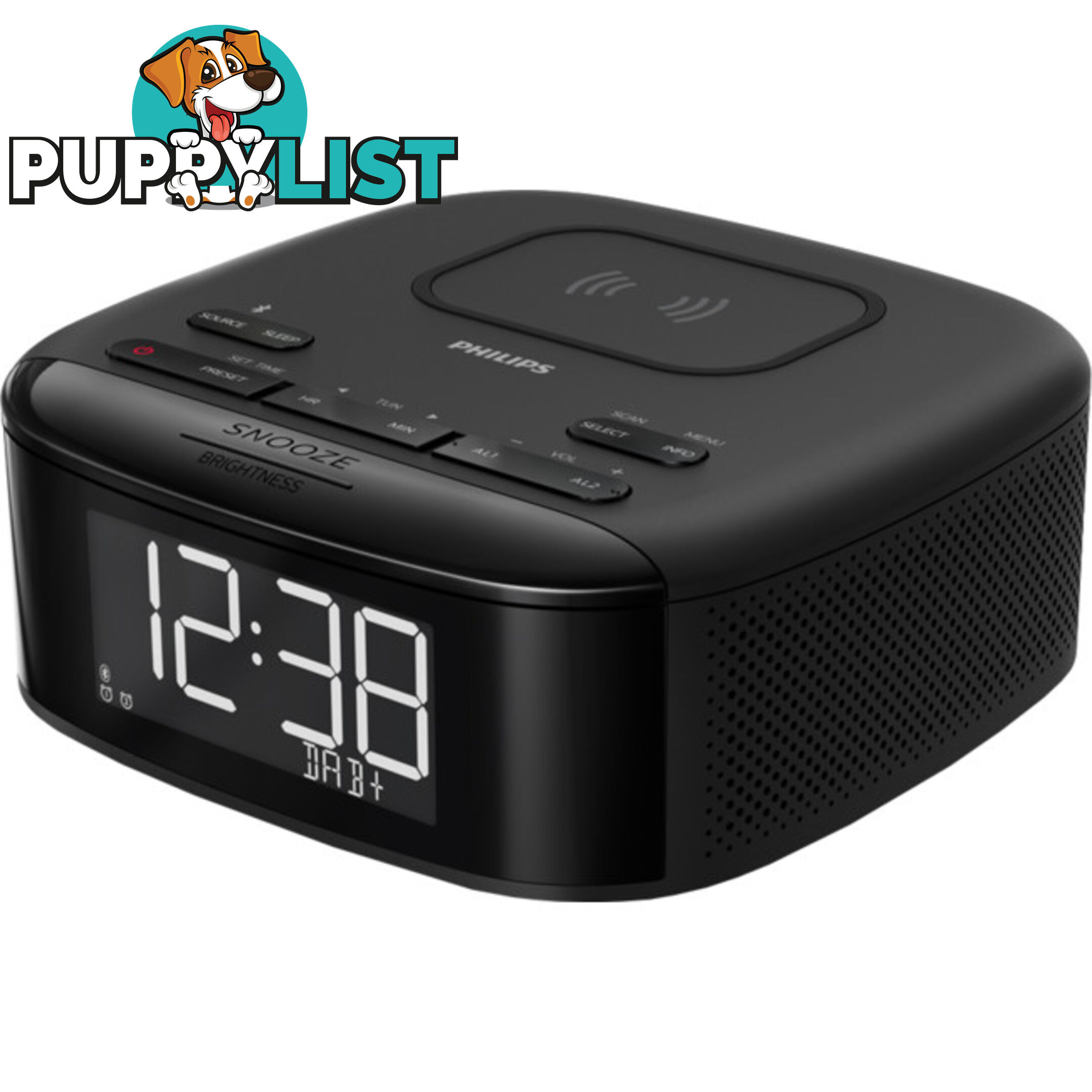 TAR7705 BLUETOOTH DAB CLOCK RADIO QI CHARGER