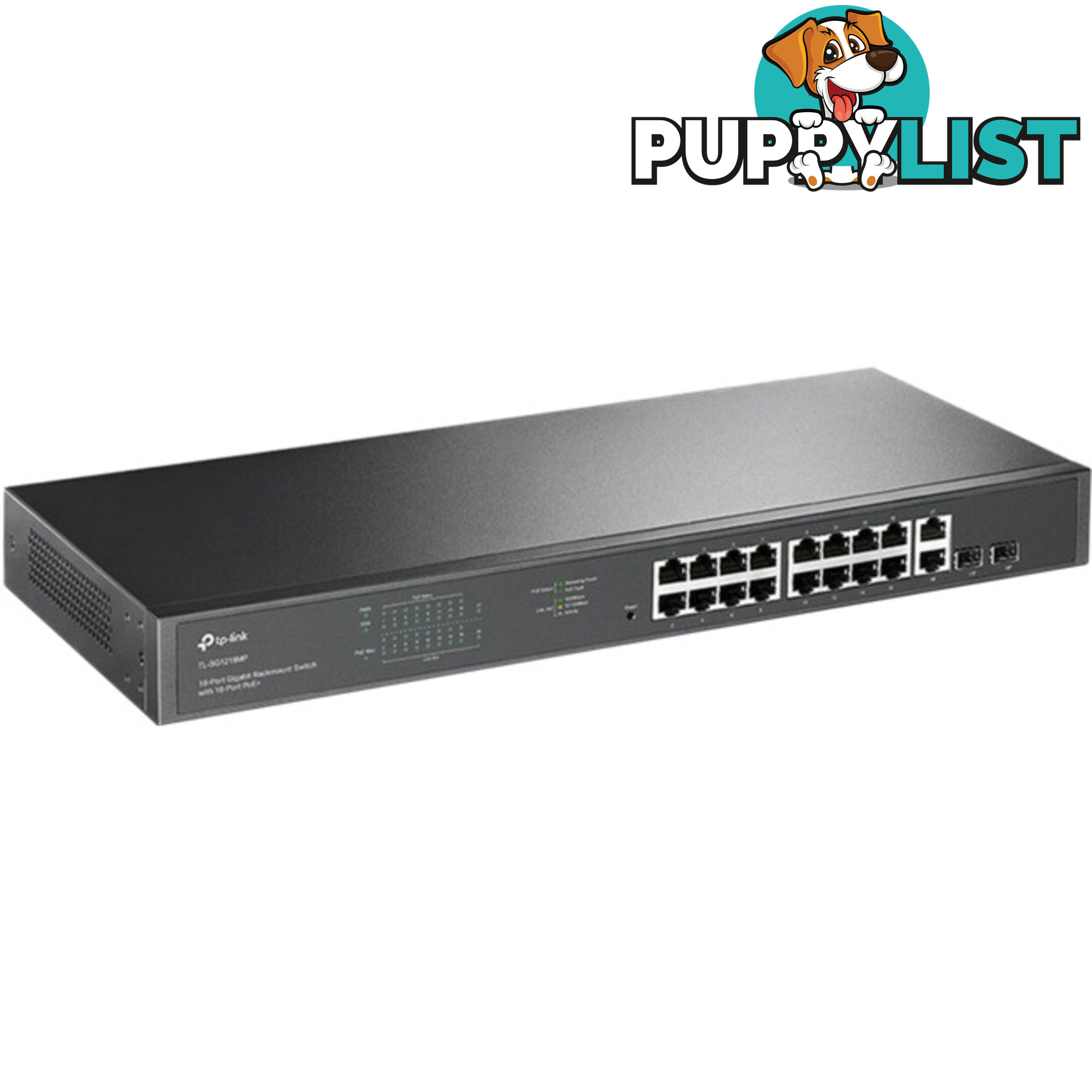 TLSG1218MP 18 PORT GIGA POE+ SWITCH 2 SFP PORT [OMADA]