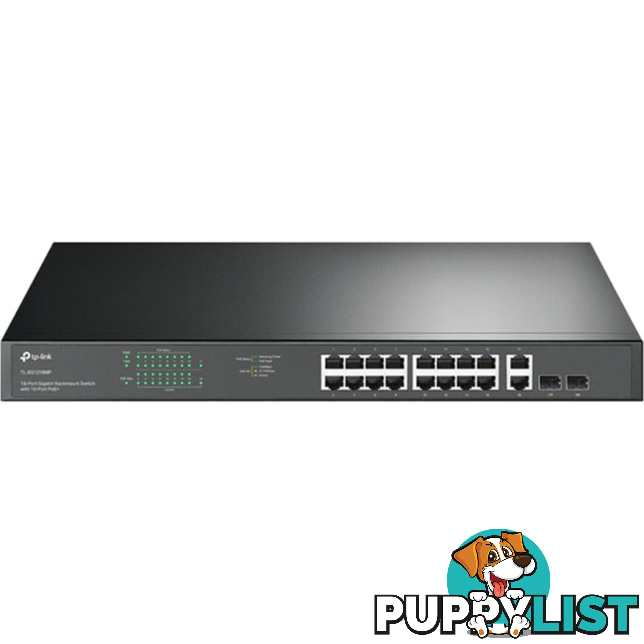 TLSG1218MP 18 PORT GIGA POE+ SWITCH 2 SFP PORT [OMADA]