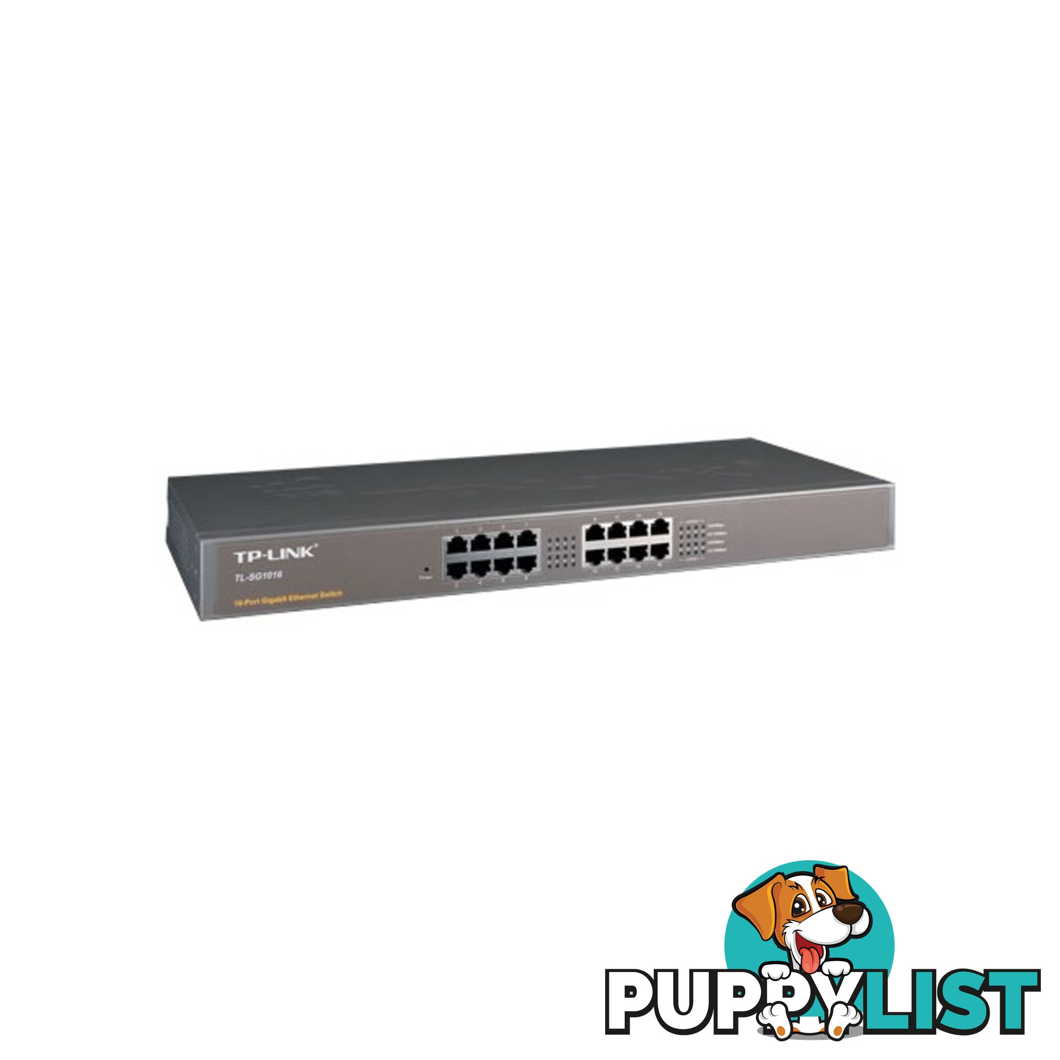 TLSG1016 16 PORT GIGABIT NETWORK SWITCH METAL RACK MOUNT 10/100/1000M