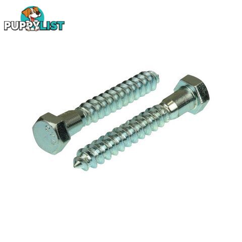 CS65 65MM X 10MM COACH SCREW ZINC PLATED