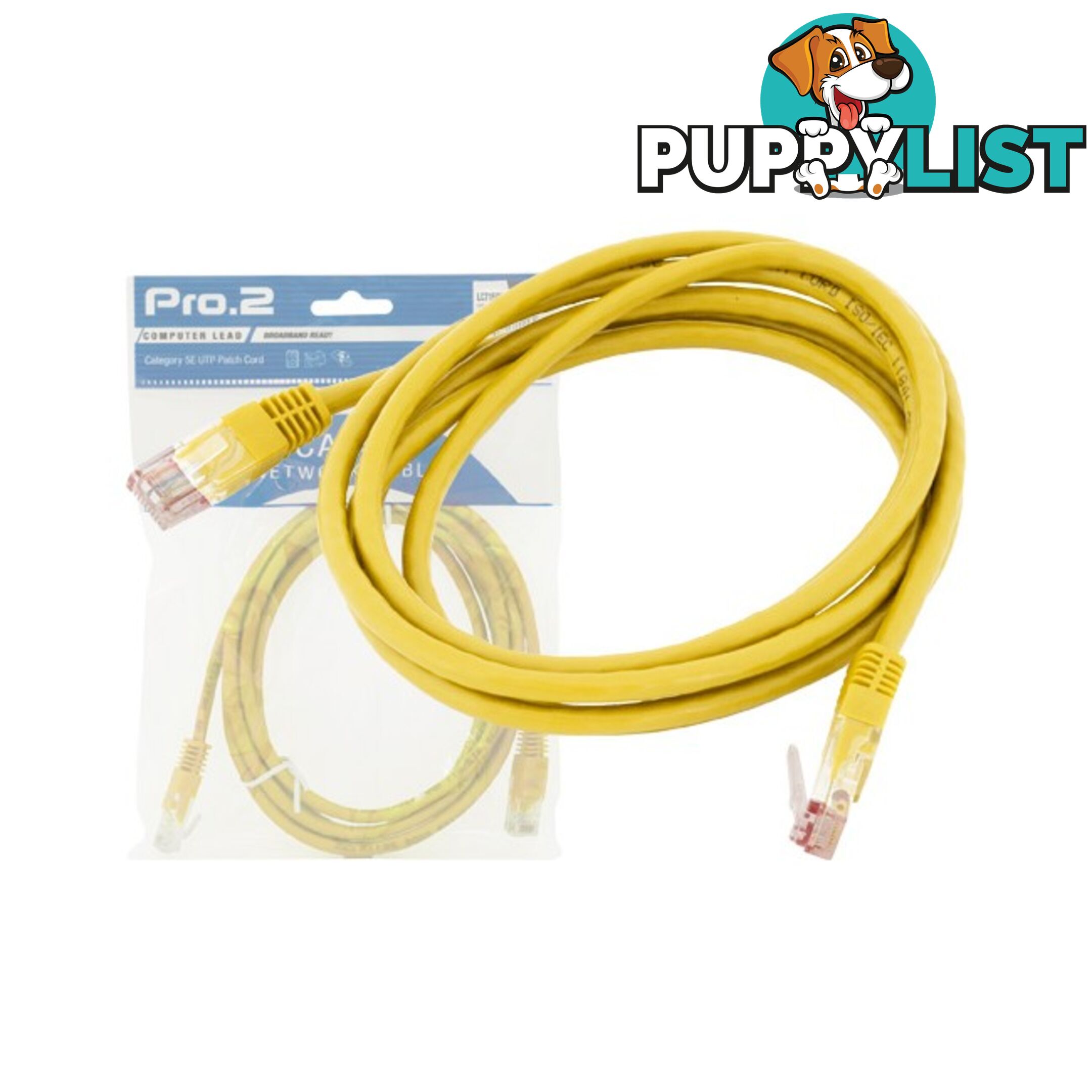 LC7154Y 15M YELLOW CAT5E PATCH LEAD PRO2