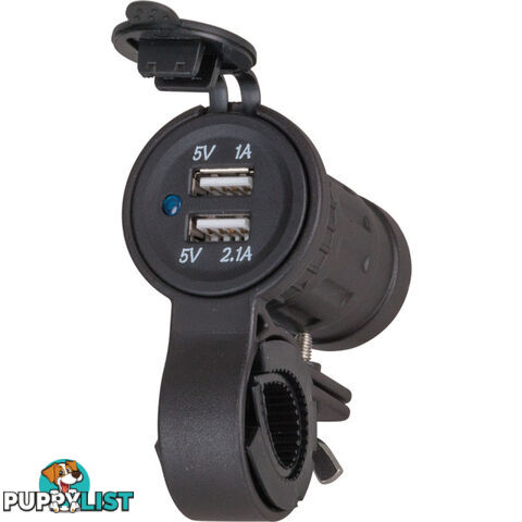 PS2128 MOTORCYCLE DUAL USB CHARGER