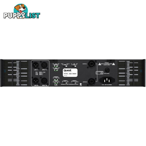 QA4004 1700 WATT PER CHANNEL STEREO POWER AMP QUEST