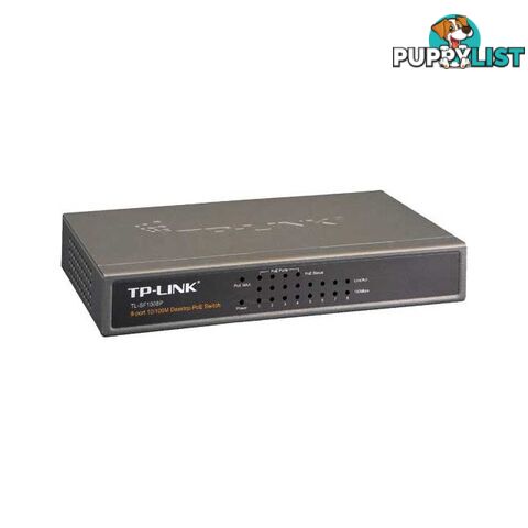 TLSF1008P 8 PORT 53W POE+ ETHERNET SWITCH 4X POE+ PORTS & STEEL CASE