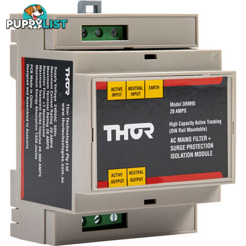 DRM95-20A HARD WIRED DIN RAIL MOUNT- 20A THOR ACTIVE FILTER