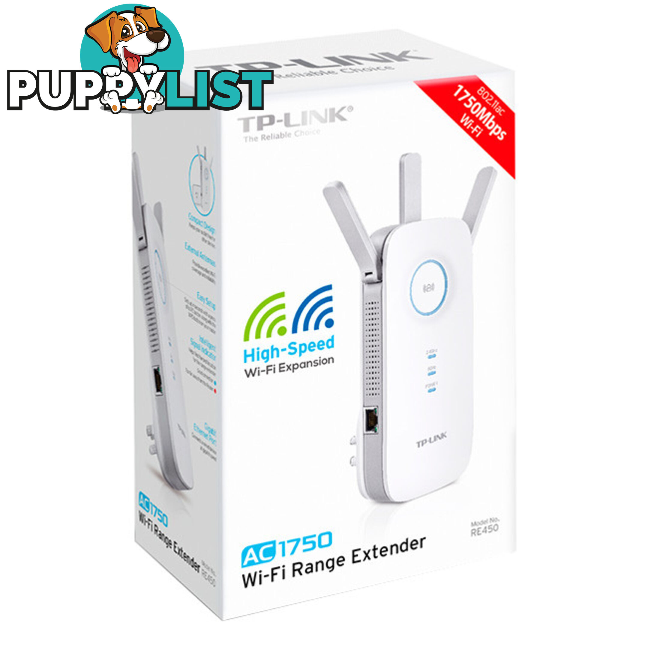 RE450 AC1750 WIFI RANGE EXTENDER DUAL BAND