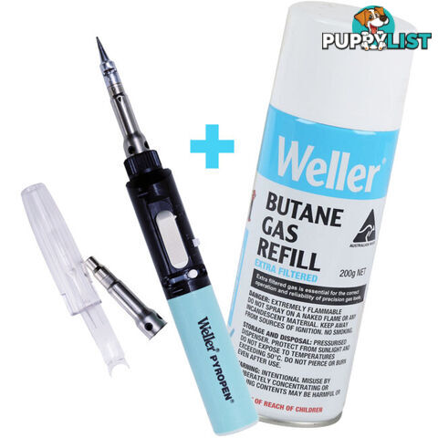 WSTA6KIT GAS SOLDERING IRON WITH BONUS BUTANE GAS AUTO IGNITION PYROPEN WELLER