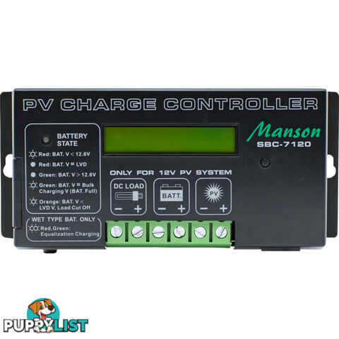 SBC7220 24V 20A PWM PV CHARGE CONTROLLER PROGRAMMABLE WITH 10 NIGHT LIGHT MODES