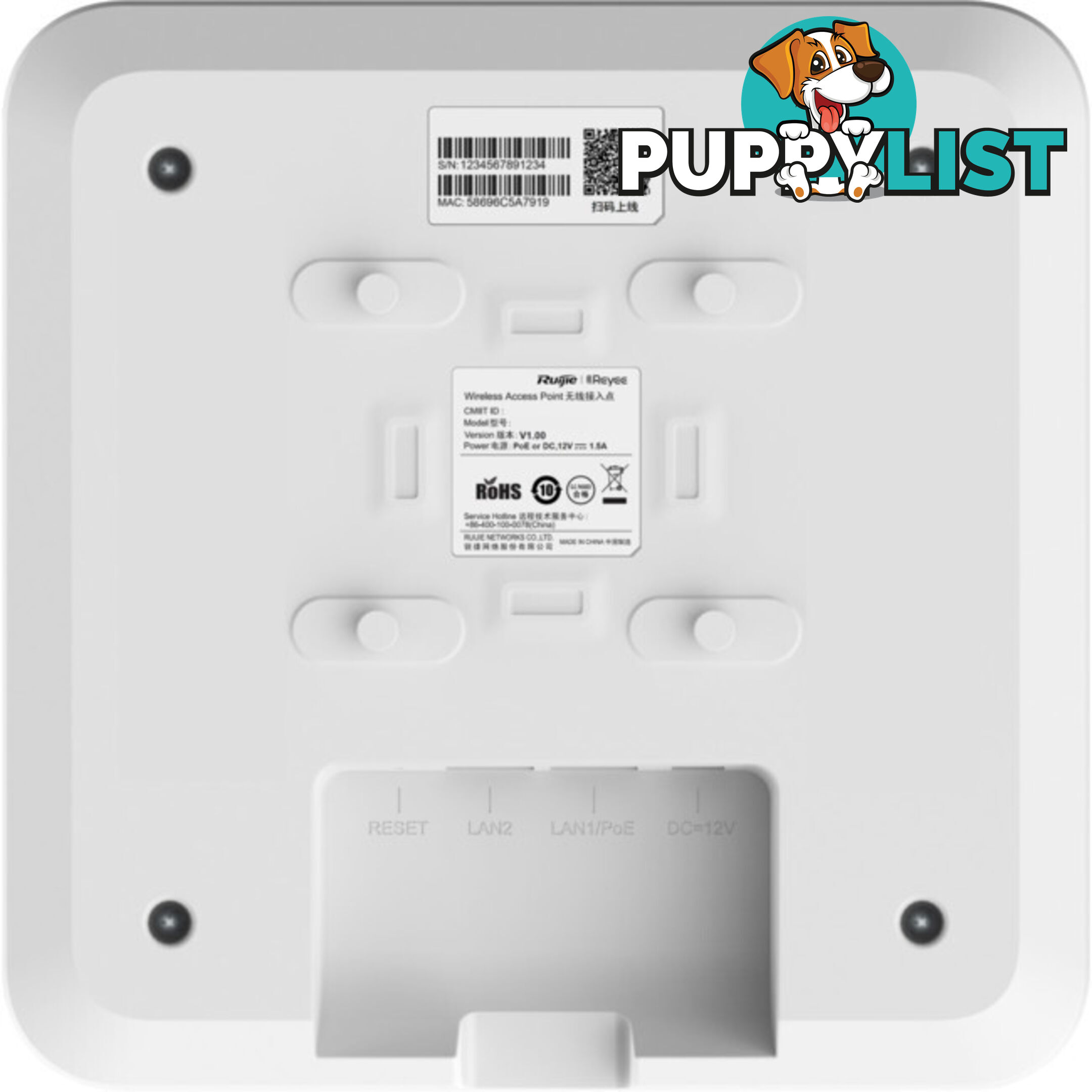 RAP2260G WI-FI 6 1775MBPS CEILING AP