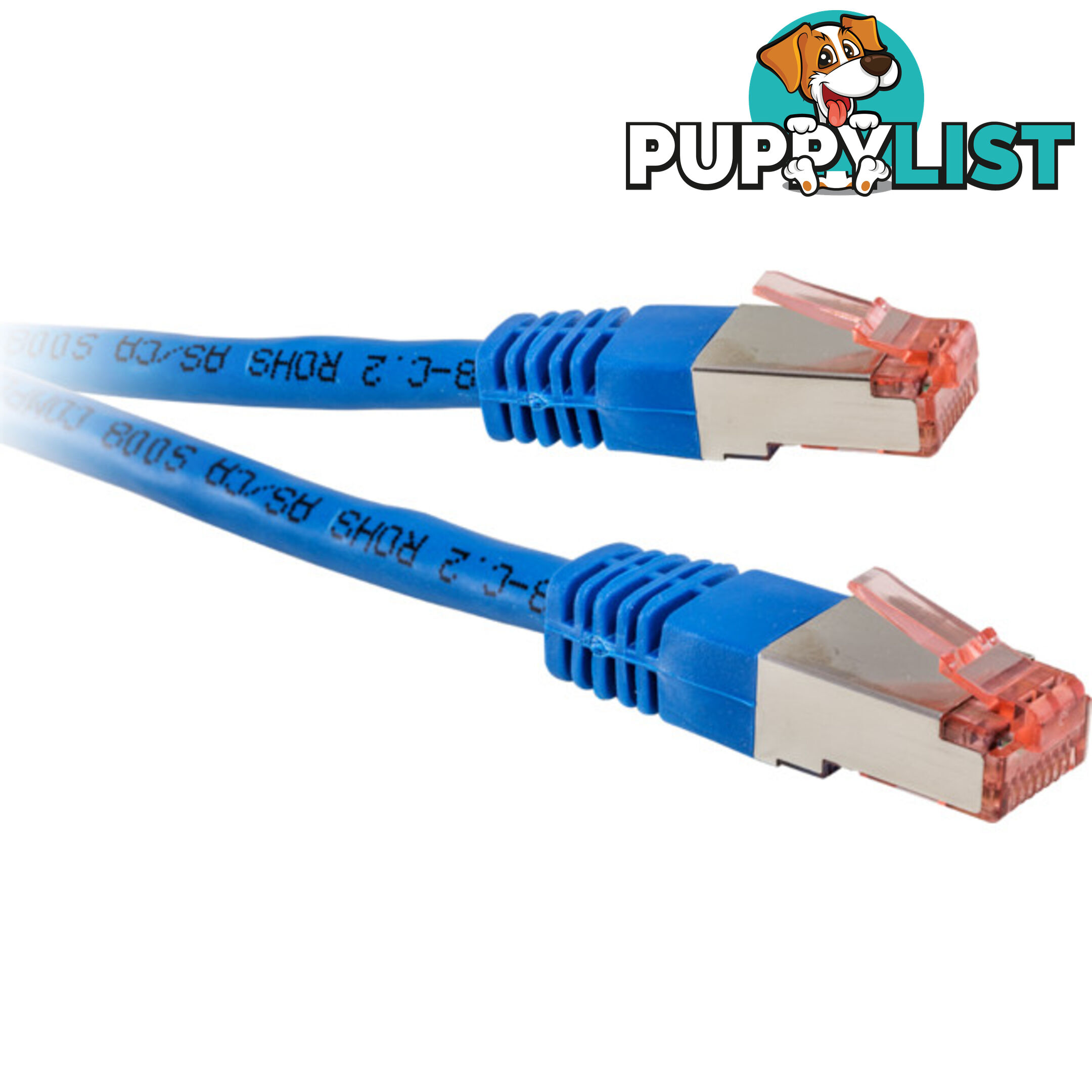 LC7538BL 40M BLUE CAT6A PATCH SHIELDED