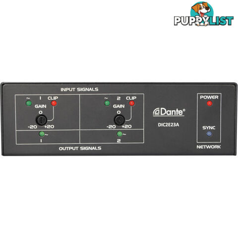 DIC2E23A 2CH ANALOGUE DANTE CONVERTER MIC OR LINE 2CH IN/OUT PUTS