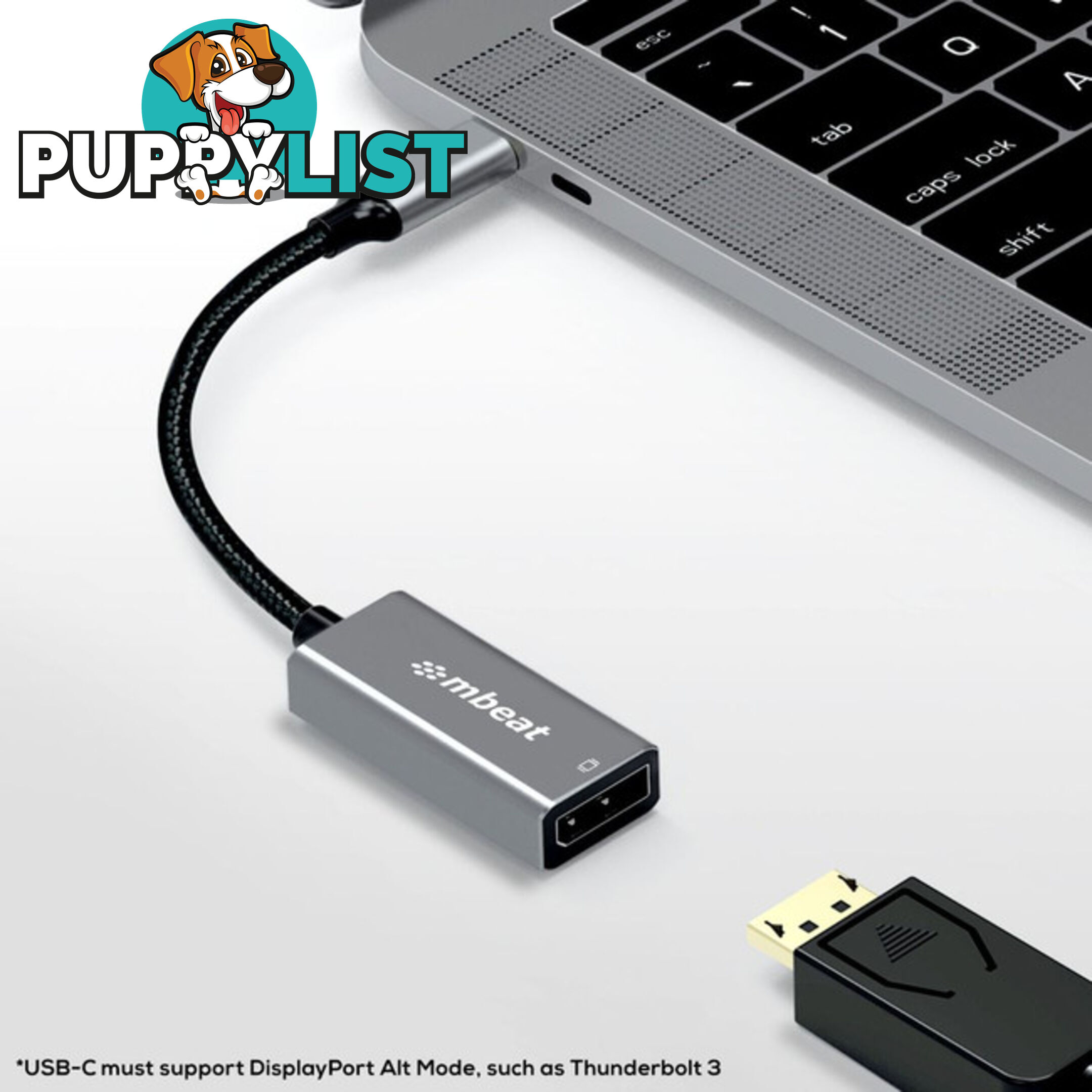 LC7984 USB-C TO DISPLAY PORT ADAPTER 4K TOUGHLINK