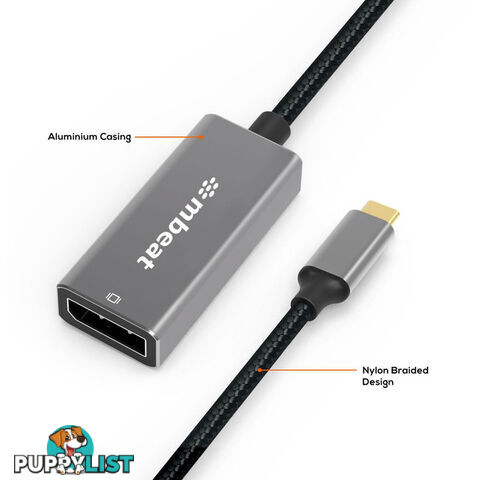 LC7984 USB-C TO DISPLAY PORT ADAPTER 4K TOUGHLINK