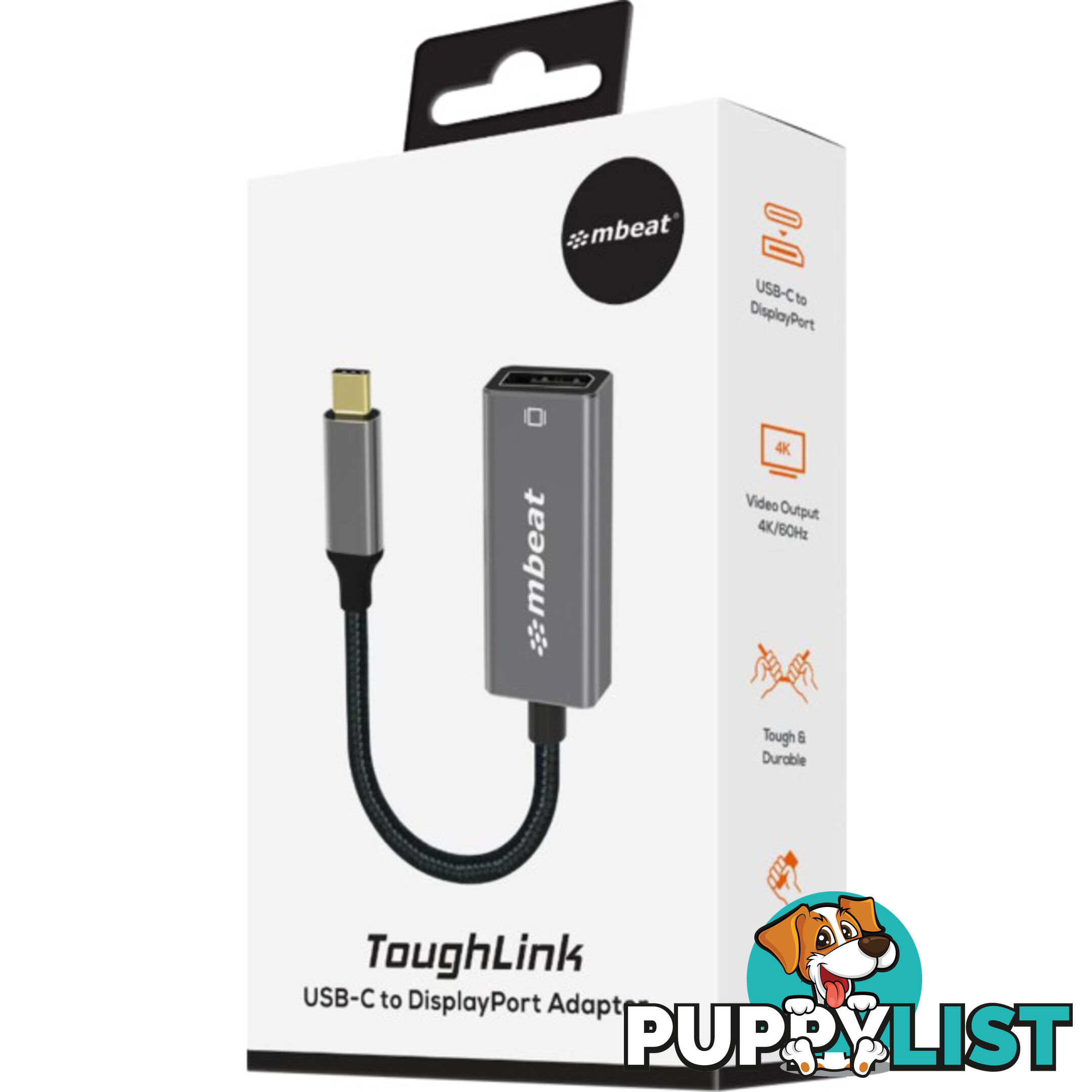 LC7984 USB-C TO DISPLAY PORT ADAPTER 4K TOUGHLINK