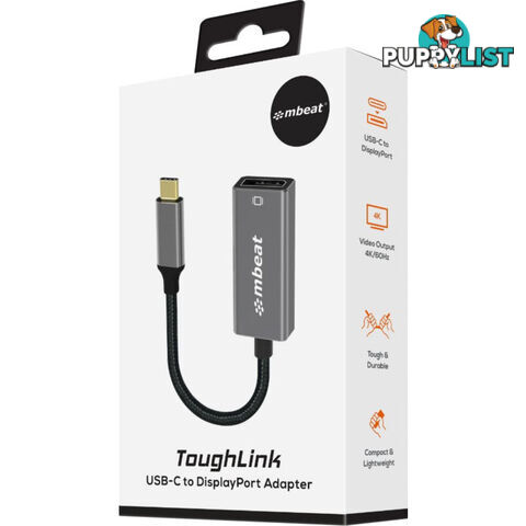 LC7984 USB-C TO DISPLAY PORT ADAPTER 4K TOUGHLINK