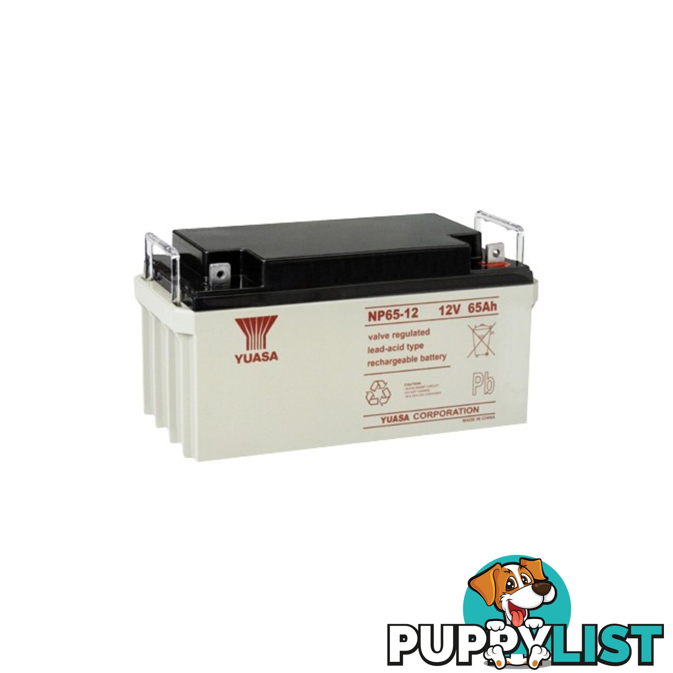 NP65-12 12V 65AMP YUASA SLA BATTERY SEALED LEAD ACID - NP SERIES