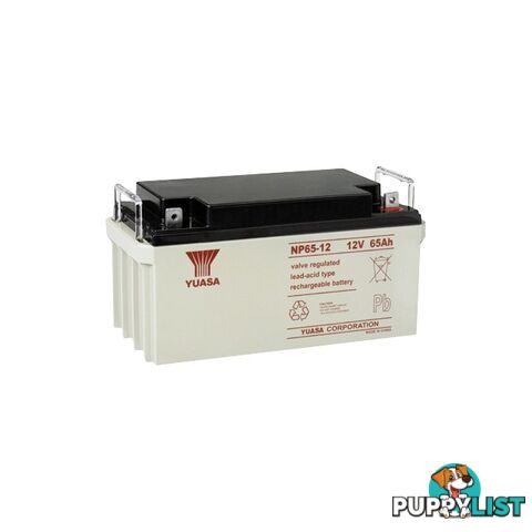 NP65-12 12V 65AMP YUASA SLA BATTERY SEALED LEAD ACID - NP SERIES